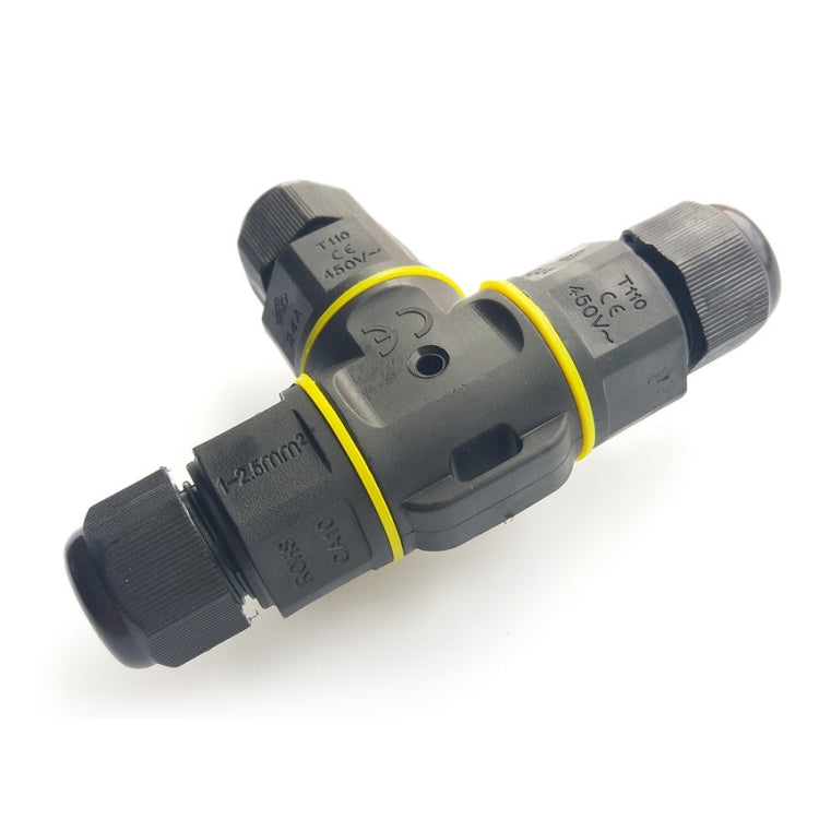 XYT21 IP68 Waterproof 3 Pin T-type Cable Connector — view 5