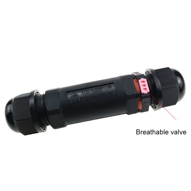 XY20 IP68 Waterproof 3 Pin Straight Cable Connector