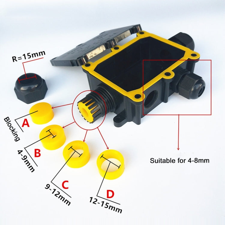 G713 IP68 Waterproof Six-way Junction Box for Protecting Circuit Board