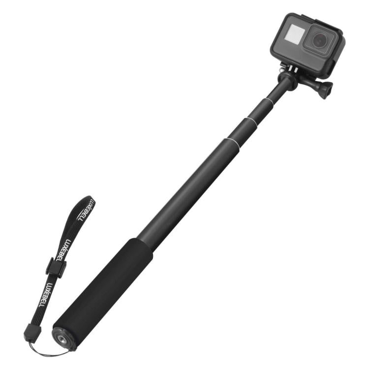 For DJI / Insta360 / GoPro and Other Action Camera Universal Aluminum Alloy Selfie Stick with Adapter, Length: 25-75cm