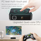 D13 2+16G 854 x 480 Android 7.1.2 Mini Pocket Projector 4K DLP Smart Handheld LED WIFI Home Theater Projector, Support USB / TF / HDMI
