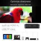 D13 2+16G 854 x 480 Android 7.1.2 Mini Pocket Projector 4K DLP Smart Handheld LED WIFI Home Theater Projector, Support USB / TF / HDMI