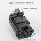 For DJI OSMO Pocket 3 Sunnylife Expansion Adapter Foldable Dual Hooks Adapter Protective Case Bracket — view 3