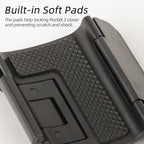 For DJI OSMO Pocket 3 Sunnylife Expansion Adapter Foldable Dual Hooks Adapter Protective Case Bracket — view 9