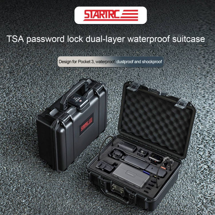 STARTRC TSA Combination Lock Waterproof EVA ABS Dual-layer Suitcase Storage Box, For DJI Osmo Pocket 3