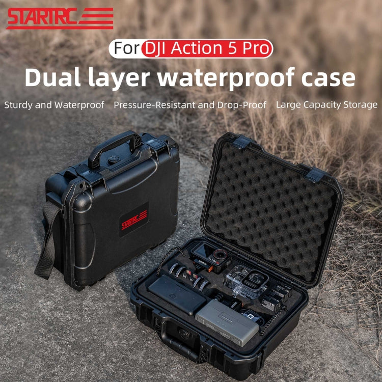 STARTRC Waterproof EVA ABS Dual-layer Suitcase Storage Box, For DJI Osmo Action 5 Pro