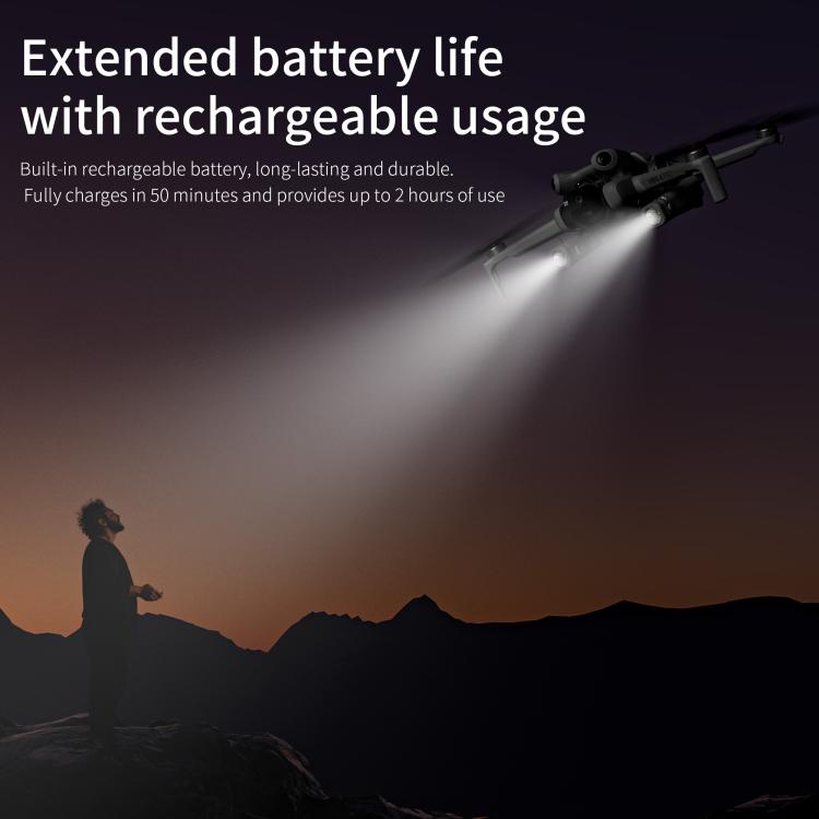 STARTRC Night Navigation Searchlight LED Flashlight Rechargeable Refill Lighting Signal Light, For DJI Mini 4 Pro