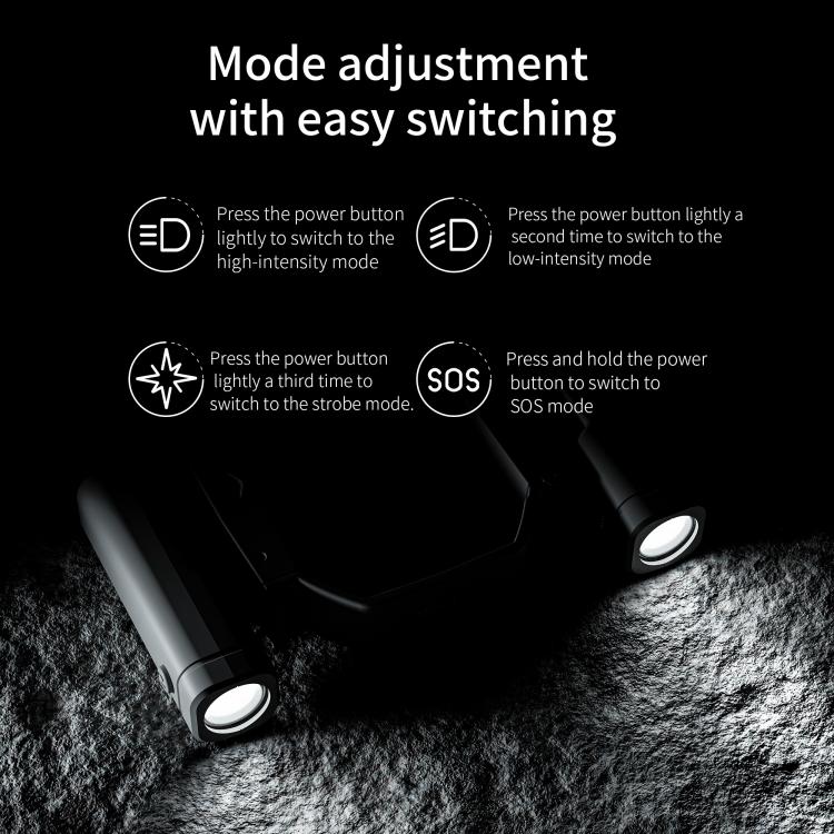 STARTRC Night Navigation Searchlight LED Flashlight Rechargeable Refill Lighting Signal Light, For DJI Mini 4 Pro