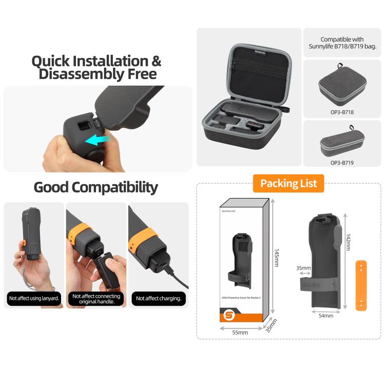 Storage Box Protective Case Cover, For DJI Osmo Pocket 3 Sunnylife