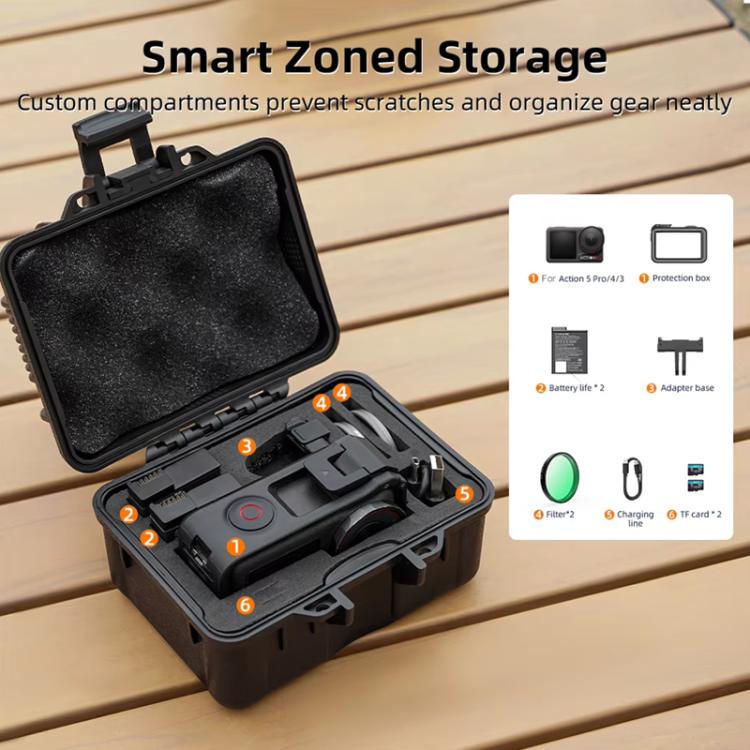 Camera Hard Storage Box Bag Protective Case, For DJI OSMO Action 5 Pro / 4 / 3