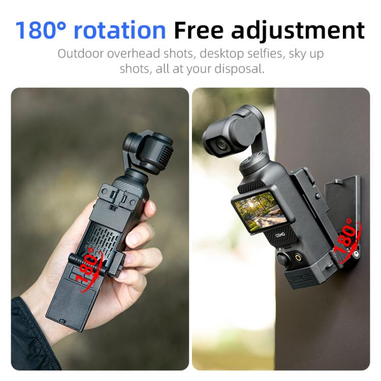 For DJI Osmo Pocket 3 STARTRC Folding Magnetic Mount Base Fixed Bracket