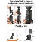Sunnylife Stretchable Backpack Clip Rotatable Magnetic Mount Action Camera Holder Vlog Mount, For DJI Osmo Pocket 3
