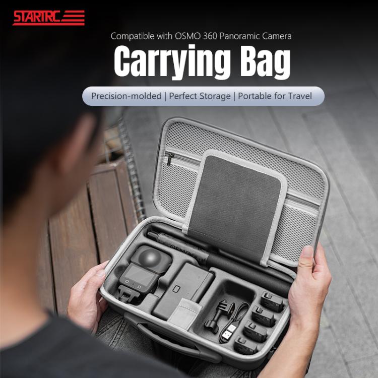 For DJI Osmo 360 STARTRC Full Kit Portable Handbag Shoulder PU Storage Bag