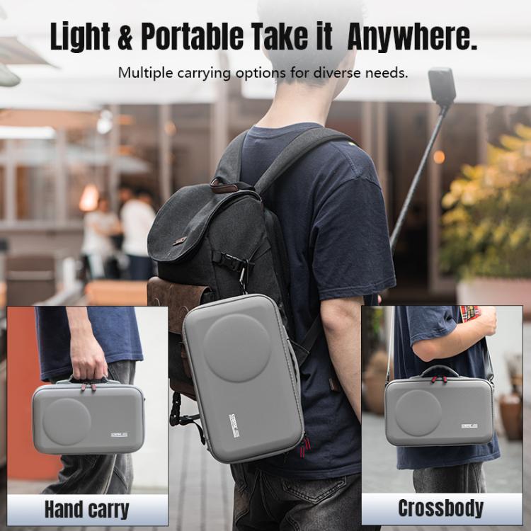 For DJI Osmo 360 STARTRC Full Kit Portable Handbag Shoulder PU Storage Bag