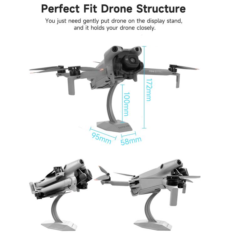 Sunnylife Desktop Display Stand Drone Mount Exhibition Base Bracket, For DJI Mini 5 Pro / 4 Pro / 3 Pro