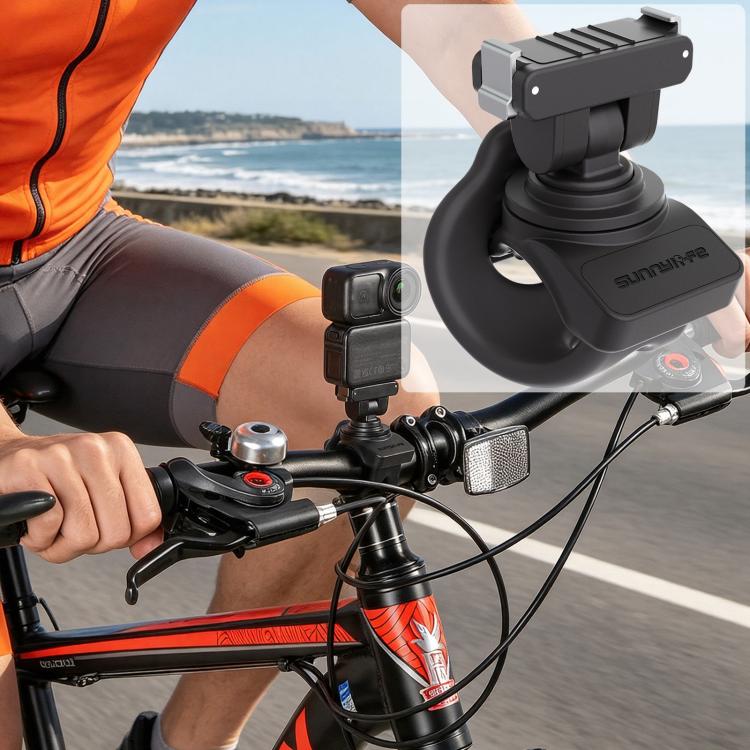 Sunnylife Magnetic Quick-Release Flexible Mount Series 360 Strap Wrap Band Mount Bike Tube Clip Holder For DJI Osmo Nano / Action 6