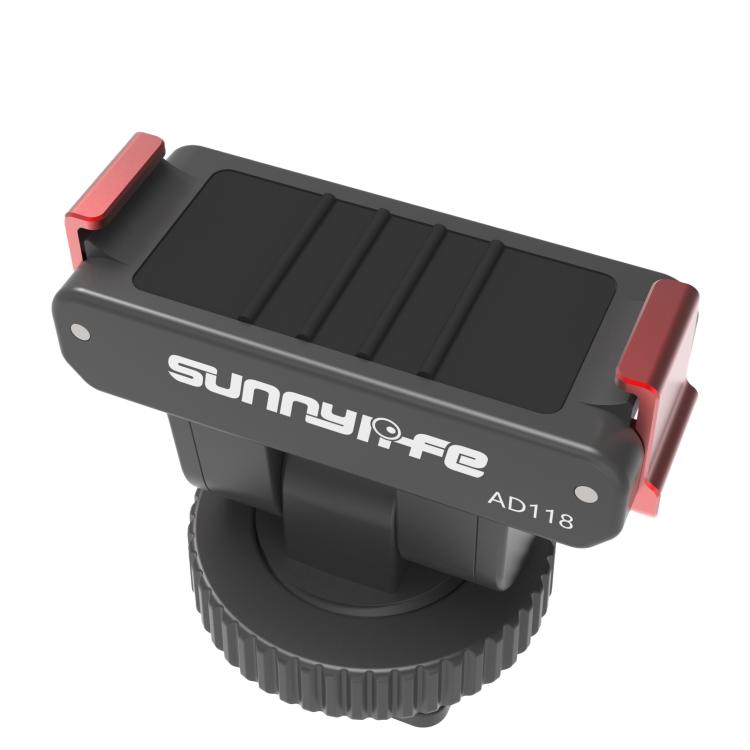 Sunnylife AD118 Sunnylife Cold Shoe Magnetic Quick Release Adapter Mount 1/4 180 Tilt Adjustable Selfie Stick Adapter Stand For DJI Osmo 360 / Action 5 Pro / 4 / 3