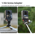 Sunnylife AD118 Sunnylife Cold Shoe Magnetic Quick Release Adapter Mount 1/4 180 Tilt Adjustable Selfie Stick Adapter Stand For DJI Osmo 360 / Action 5 Pro / 4 / 3