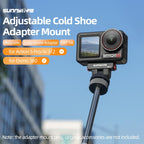 Sunnylife AD118 Sunnylife Cold Shoe Magnetic Quick Release Adapter Mount 1/4 180 Tilt Adjustable Selfie Stick Adapter Stand For DJI Osmo 360 / Action 5 Pro / 4 / 3