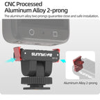 Sunnylife AD118 Sunnylife Cold Shoe Magnetic Quick Release Adapter Mount 1/4 180 Tilt Adjustable Selfie Stick Adapter Stand For DJI Osmo 360 / Action 5 Pro / 4 / 3