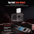 For DJI Osmo Action 6 STARTRC Metal Cage Frame with Cold Shoe