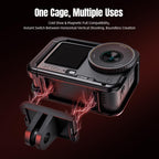 For DJI Osmo Action 6 STARTRC Metal Cage Frame with Cold Shoe