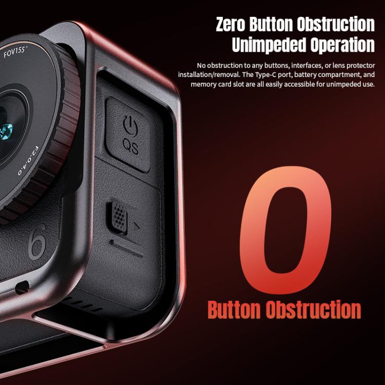 For DJI Osmo Action 6 STARTRC Metal Cage Frame with Cold Shoe