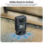 Sunnylife Quick-Release Magnetic Base Mount 1/4 180 Tilt Adjustable Tabletop Base Bracket For DJI Osmo 360 / Action 5 Pro / 4 / 3 / 2