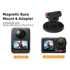 Sunnylife Quick-Release Magnetic Base Mount 1/4 180 Tilt Adjustable Tabletop Base Bracket For DJI Osmo 360 / Action 5 Pro / 4 / 3 / 2