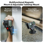Sunnylife Quick-Release Magnetic Base Mount 1/4 180 Tilt Adjustable Tabletop Base Bracket For DJI Osmo 360 / Action 5 Pro / 4 / 3 / 2