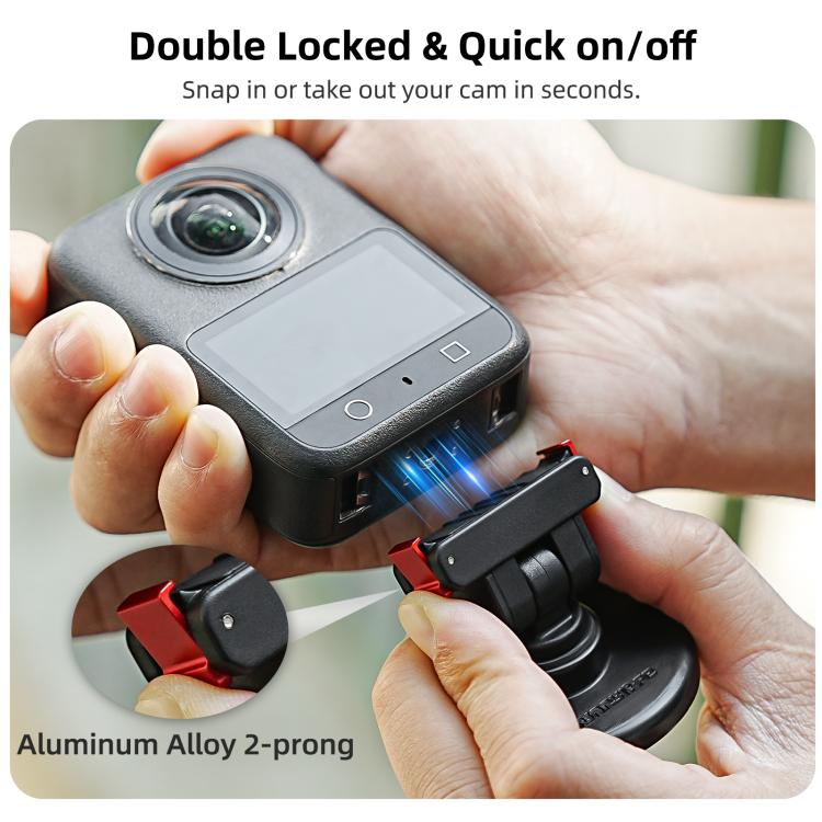 Sunnylife Quick-Release Magnetic Base Mount 1/4 180 Tilt Adjustable Tabletop Base Bracket For DJI Osmo 360 / Action 5 Pro / 4 / 3 / 2