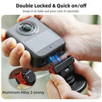 Sunnylife Quick-Release Magnetic Base Mount 1/4 180 Tilt Adjustable Tabletop Base Bracket For DJI Osmo 360 / Action 5 Pro / 4 / 3 / 2