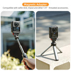 Sunnylife Quick-Release Magnetic Base Mount 1/4 180 Tilt Adjustable Tabletop Base Bracket For DJI Osmo 360 / Action 5 Pro / 4 / 3 / 2