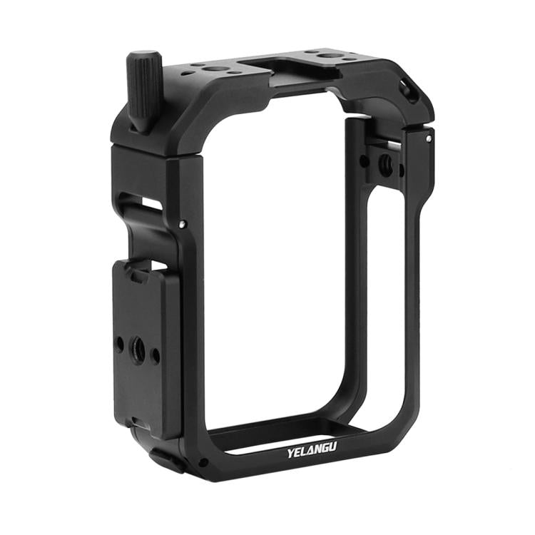 For DJI Osmo 360 YELANGU Metal Protective Cage Expansion Frame with Horizontal Mount Base