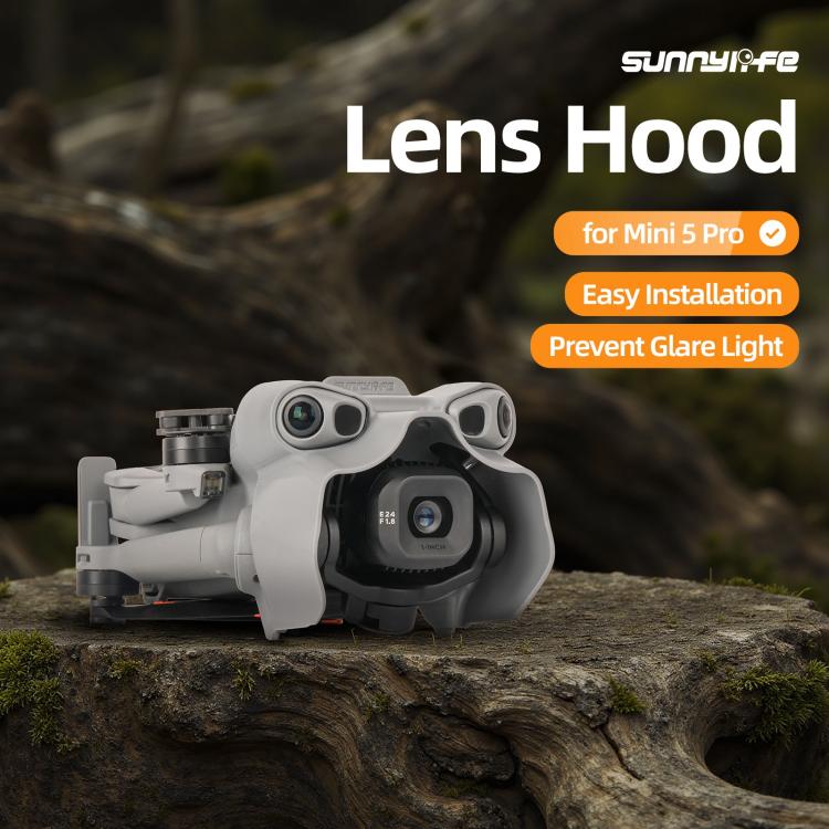 Sunnylife Lens Hood Anti-glare Lens Cover Sunhood Gimbal Protective Cap, For DJI Mini 5 Pro