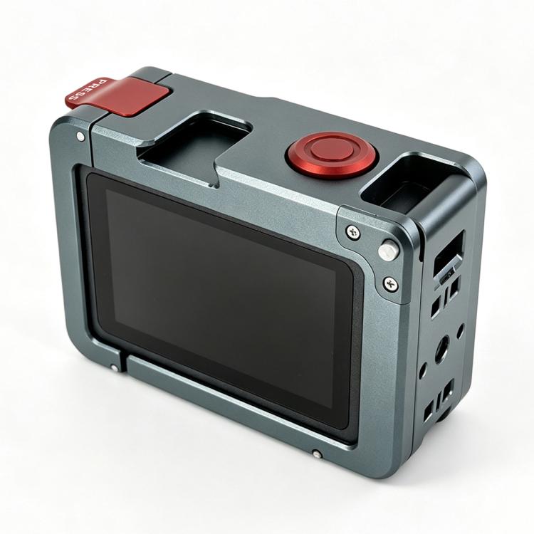 For DJI Osmo Action 6 YELANGU Metal Camera Cage with Dual-Opening