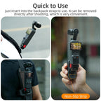 For DJI Osmo Pocket 4 / 3 Sunnylife Magnetic Quick-Release Adjustable Backpack Clip Action Camera Clamp Vertical-Horizontal Mount