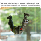For DJI Osmo Pocket 4 / 3 Sunnylife Magnetic Quick-Release Adjustable Backpack Clip Action Camera Clamp Vertical-Horizontal Mount