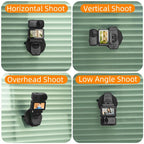 Sunnylife Magnetic Quick-Release Backpack Clip Adjustable Action Camera Clamp Vertical-Horizontal Mount for DJI Osmo Nano / Action 6