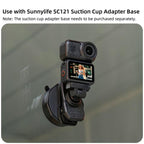 Sunnylife Magnetic Quick-Release Backpack Clip Adjustable Action Camera Clamp Vertical-Horizontal Mount for DJI Osmo Nano / Action 6