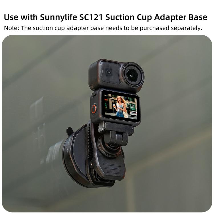 Sunnylife Magnetic Quick-Release Backpack Clip Adjustable Action Camera Clamp Vertical-Horizontal Mount for DJI Osmo Nano / Action 6