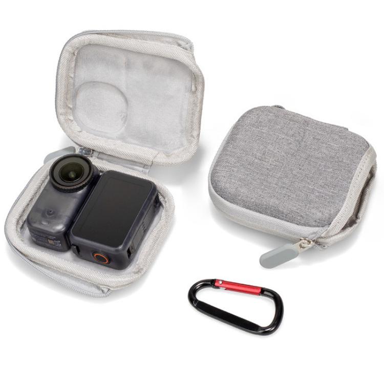 For DJI Osmo Nano Half-open Mini Body PU Storage Bag — For DJI Osmo Nano Black