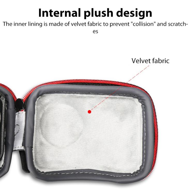 Mini Portable Body PU EVA Storage Bag, For DJI Osmo Action 5 Pro / 4 / 3