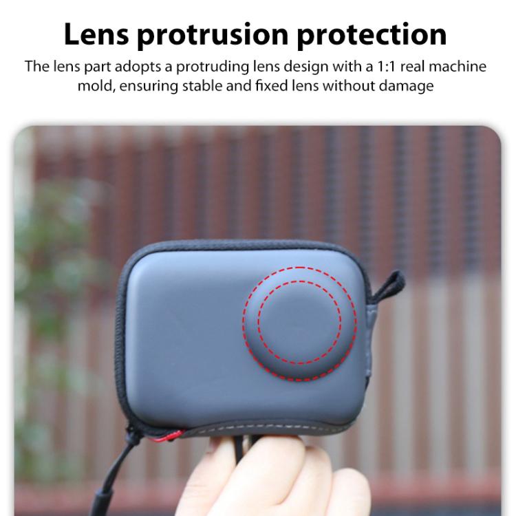 Mini Portable Body PU EVA Storage Bag, For DJI Osmo Action 5 Pro / 4 / 3
