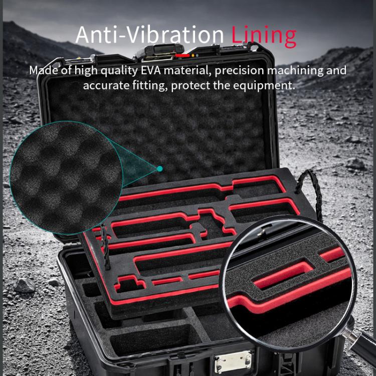 STARTRC TSA Combination Lock Waterproof Dual-layer Suitcase Storage Box, For DJI Osmo Pocket 4P