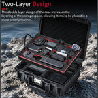 STARTRC TSA Combination Lock Waterproof Dual-layer Suitcase Storage Box, For DJI Osmo Pocket 4P