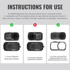For DJI Osmo Nano STARTRC Backpack Clip Adjustable Action Camera Clamp Quick-Release Mount