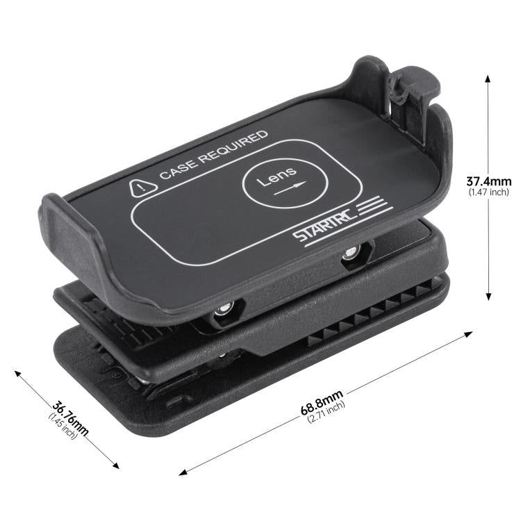 For DJI Osmo Nano STARTRC Backpack Clip Adjustable Action Camera Clamp Quick-Release Mount