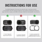 For DJI Osmo Nano STARTRC Backpack Clip V2 Adjustable Action Camera Clamp Quick-Release Mount
