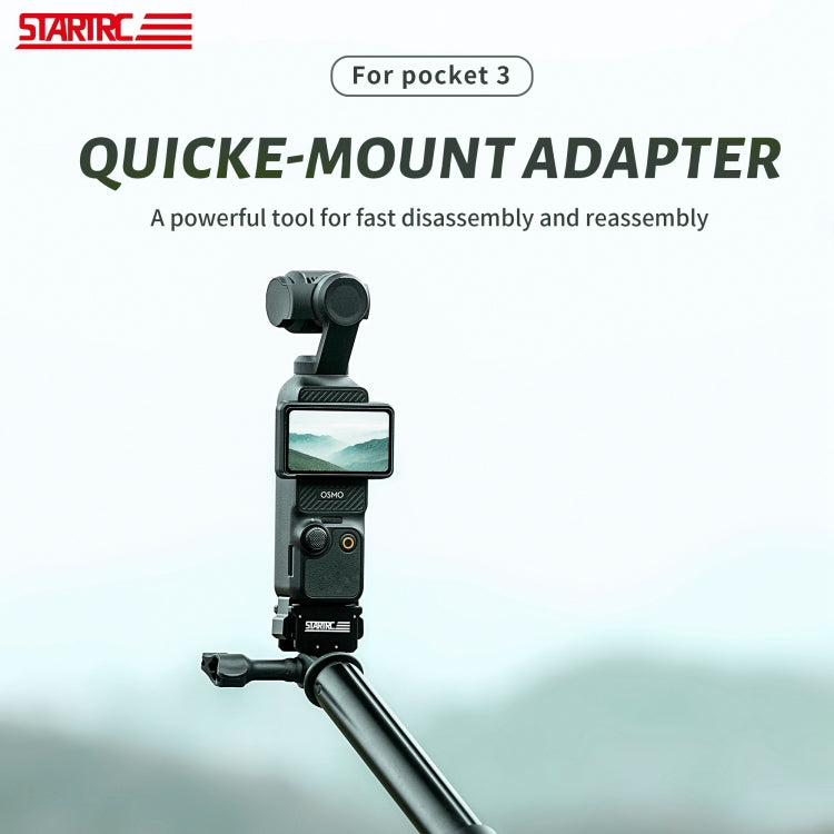 STARTRC Quick Mount Adapter Extension Bracket, For DJI Pocket 3